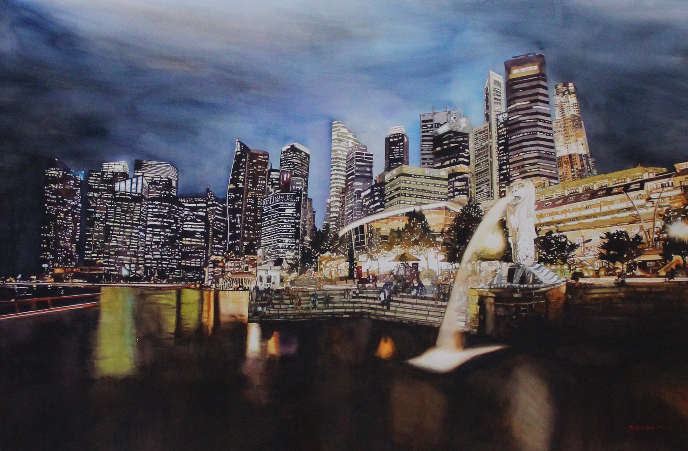 Evening at Marina Bay