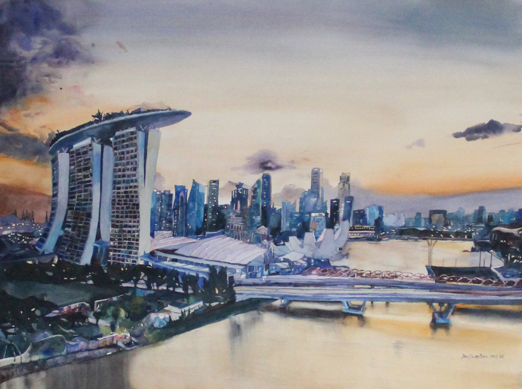 Sunset at Marina Bay