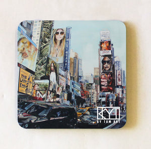 Times Square Face-off Coaster